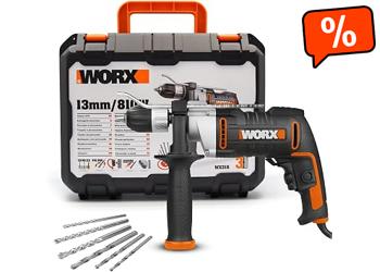 WORX | Hammer Drill 810W | WX318 | 3,000 RPM | 48,000 I.P.M | 13mm Chuck |