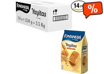 Fontaneda Yayitas Cookies with Honey, 14 bags of 250 g