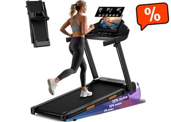 CURSOR Folding Treadmill with Tilt 15%