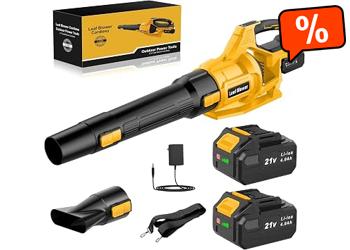 Leaf Blower Battery 21V 2 Batteries 4,0Ah